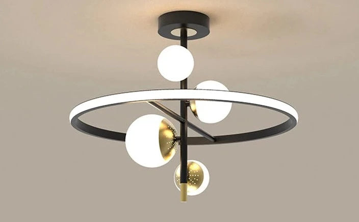 Lixra Flush Mounted Aluminum Modern Chandelier