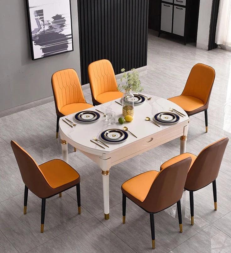 Lixra Foldable Table Expandable Dining Table Set