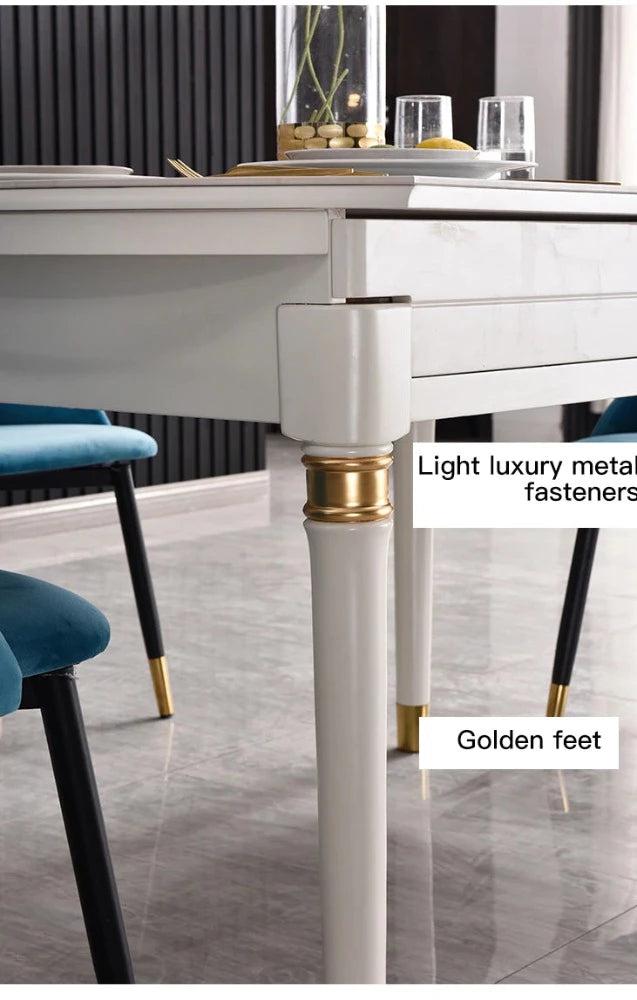 Lixra Foldable Table Expandable Dining Table Set