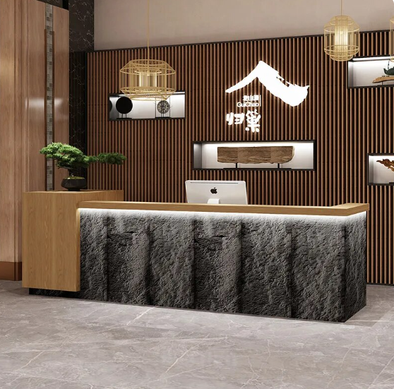 Lixra Frontline Connection Wooden Reception Desk