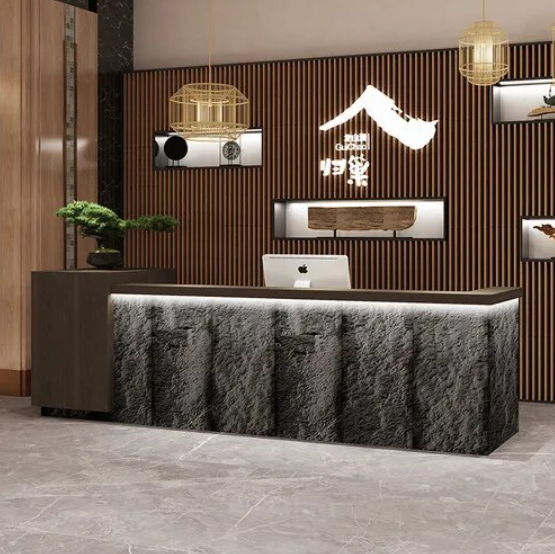 lixra Frontline Connection Wooden Reception Desk