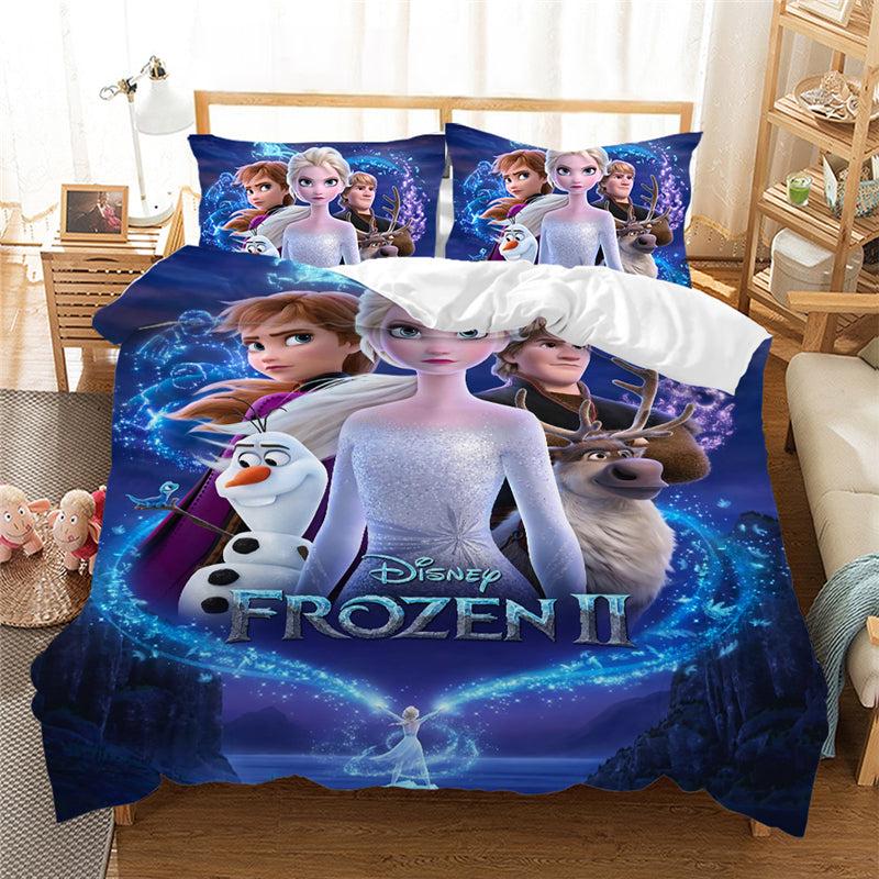 Lixra Frozen Princess Print Slick Bedding-Set
