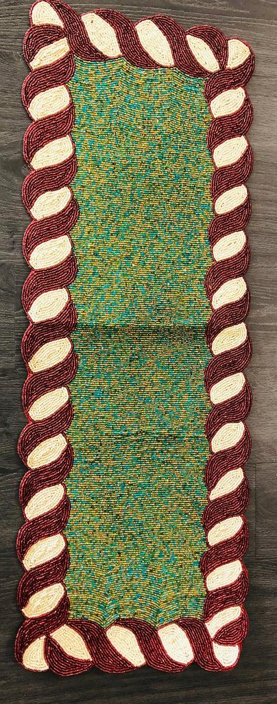 Lixra Glass Beads Table Runner