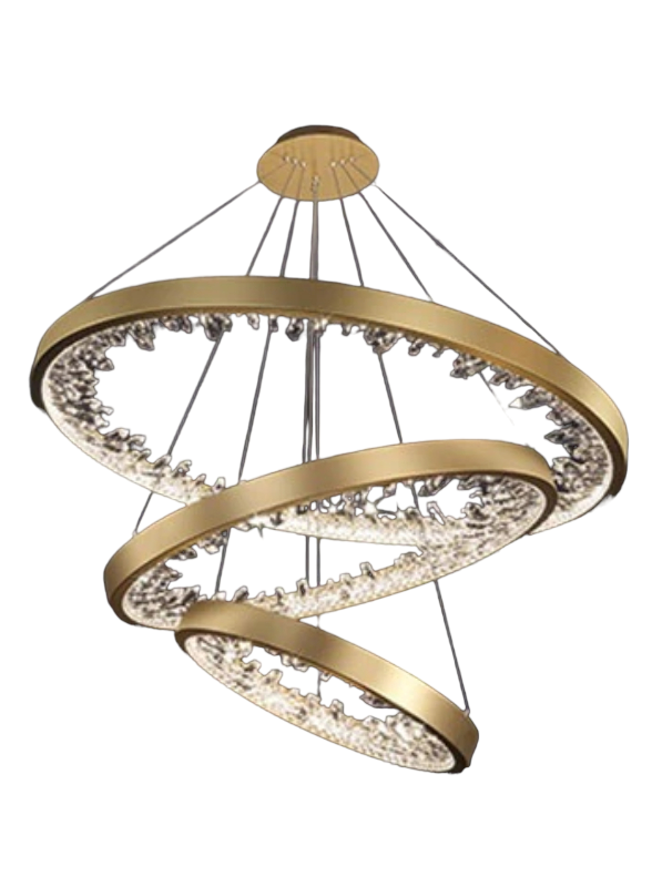 Lixra Gleamy Circle Crystal Pendant Light