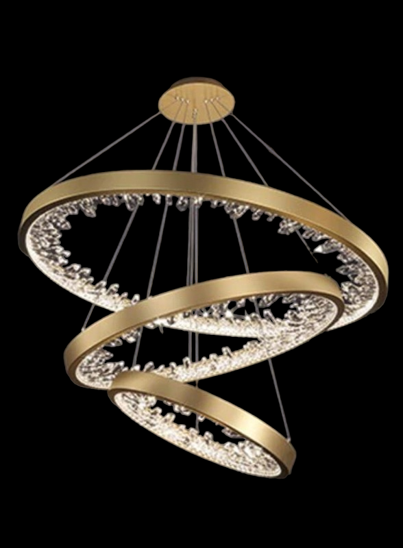 Lixra Gleamy Circle Crystal Pendant Light