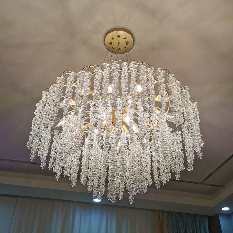 Lixra Gleamy Endearing Crystal Modern Chandelier