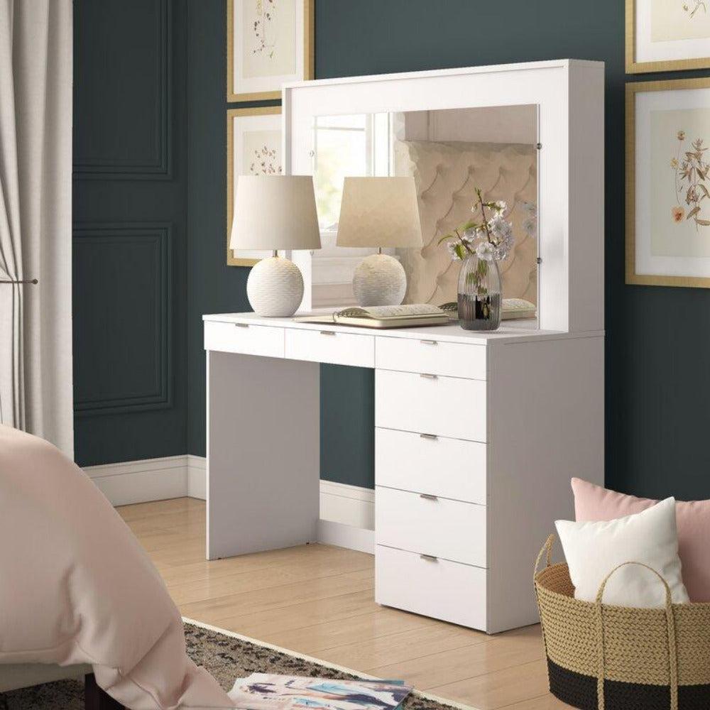Lixra Gleamy Finish Stunning Wooden Dressing Table
