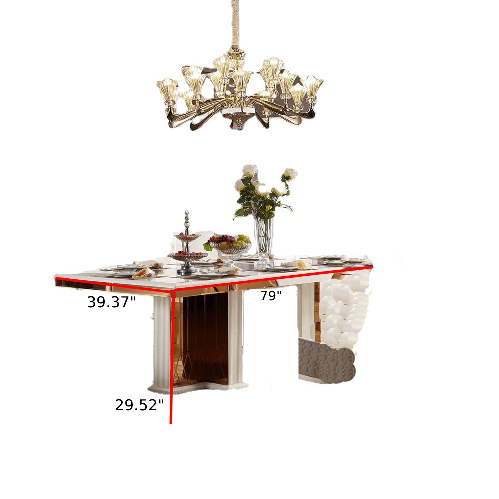 Lixra Glossy Wooden Resplendent Dining Table Set