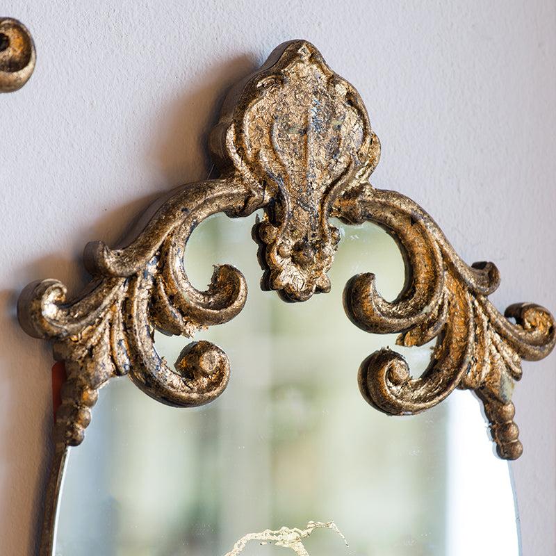 Lixra Gold Finish Aesthetic Decorative Mirror