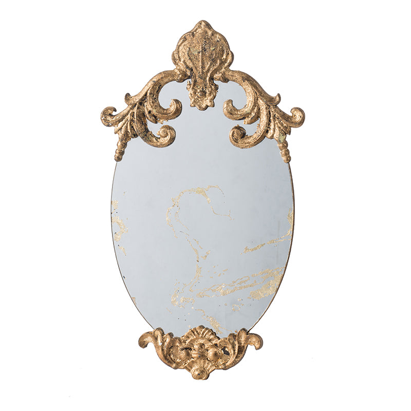 Lixra Gold Finish Aesthetic Decorative Mirror