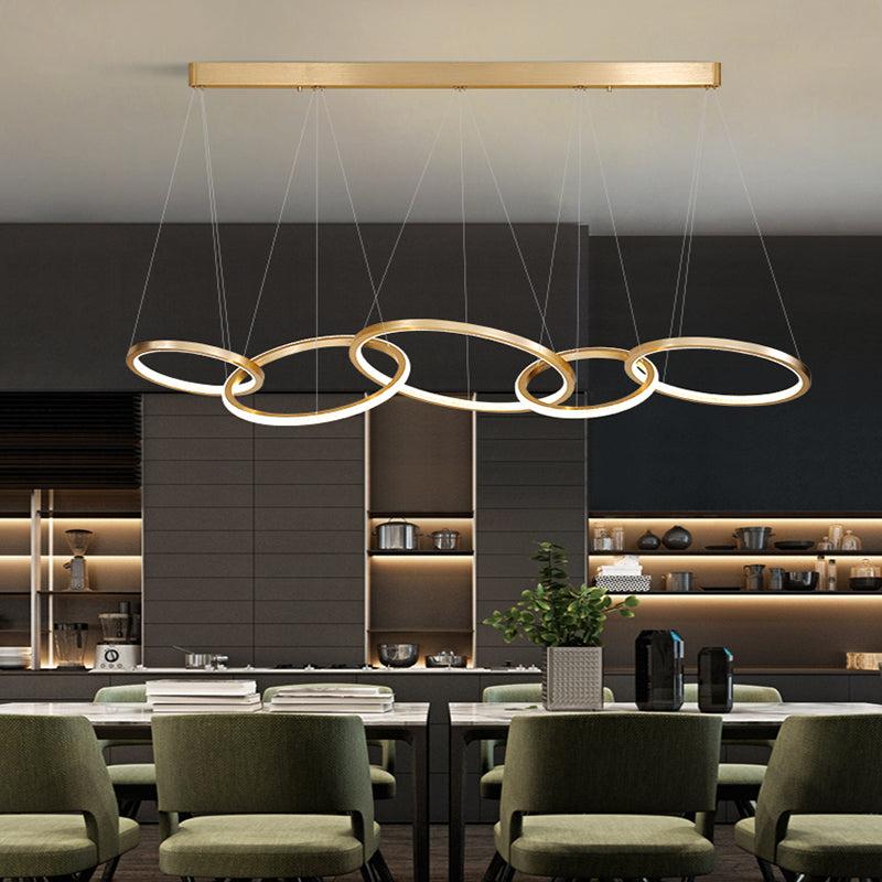Lixra Gold Finish Luminous Pendant Light