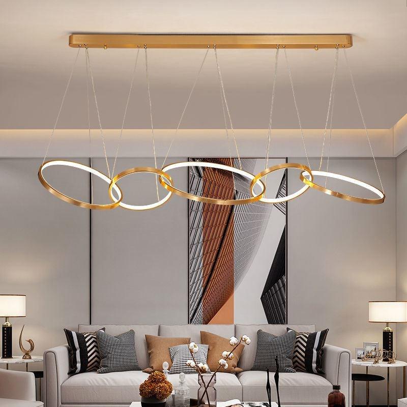 Lixra Gold Finish Luminous Pendant Light