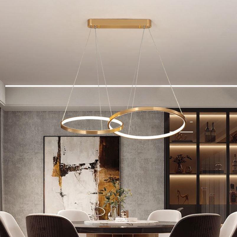 lixra Gold Finish Luminous Pendant Light