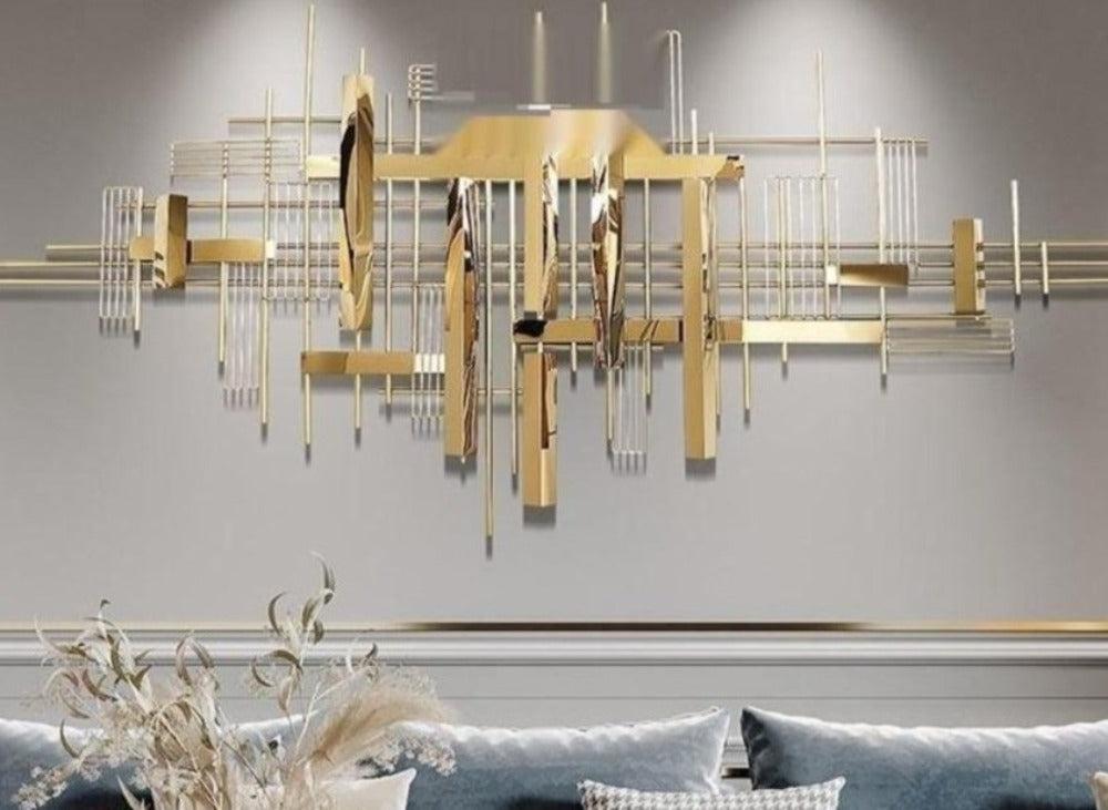 Lixra Golden Finish Aesthetic Wall Hanging