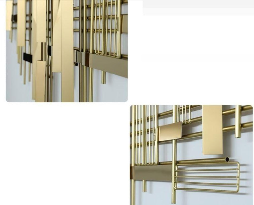 Lixra Golden Finish Aesthetic Wall Hanging