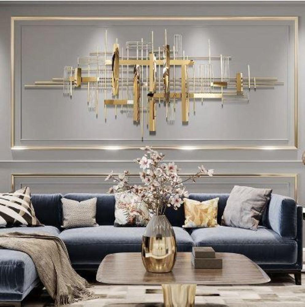 lixra Golden Finish Aesthetic Wall Hanging