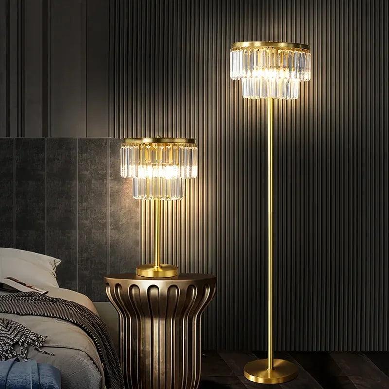Lixra Golden Floor LED Lamp For Living Room