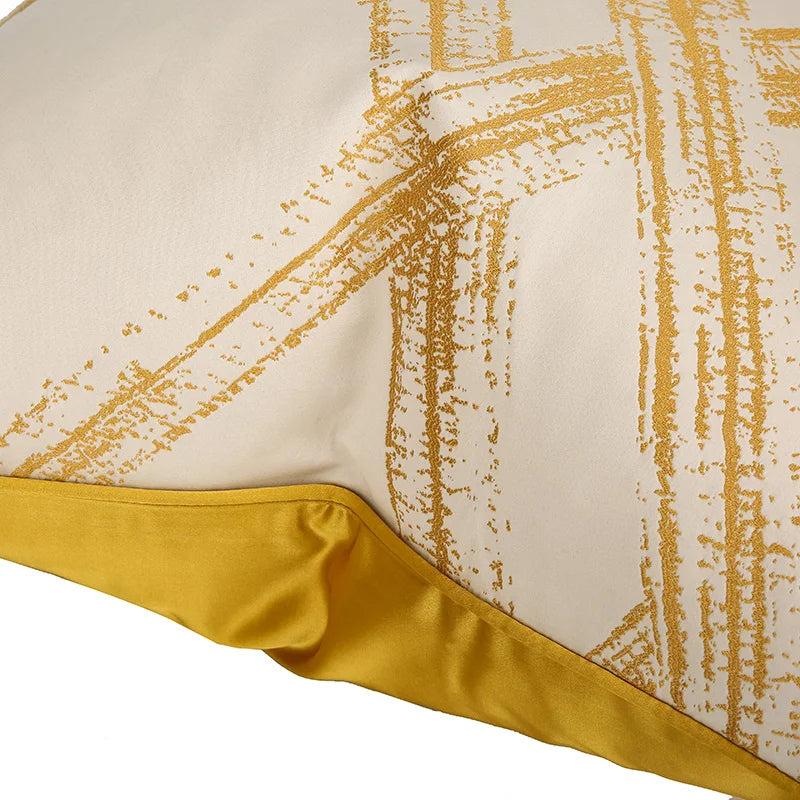 Lixra Golden Garden Delight Pillow Cover