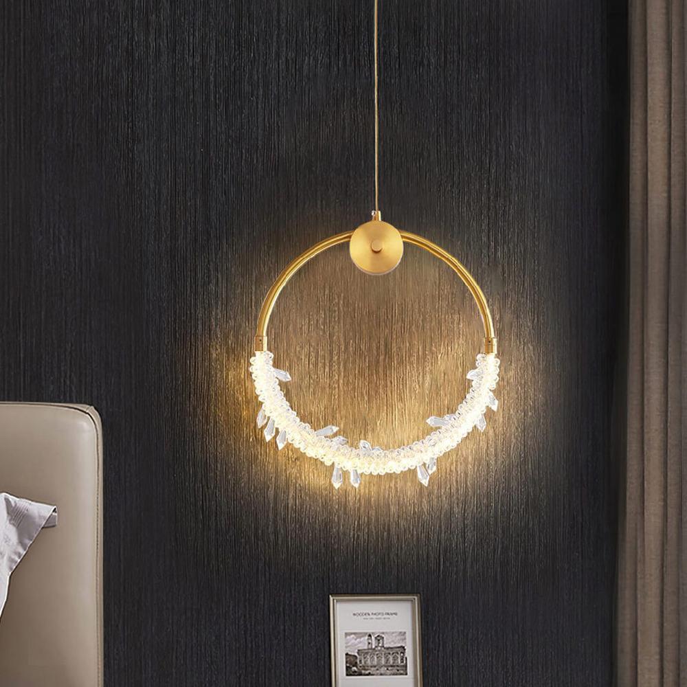 Lixra Gorgeous Crystal Round Pendant Light