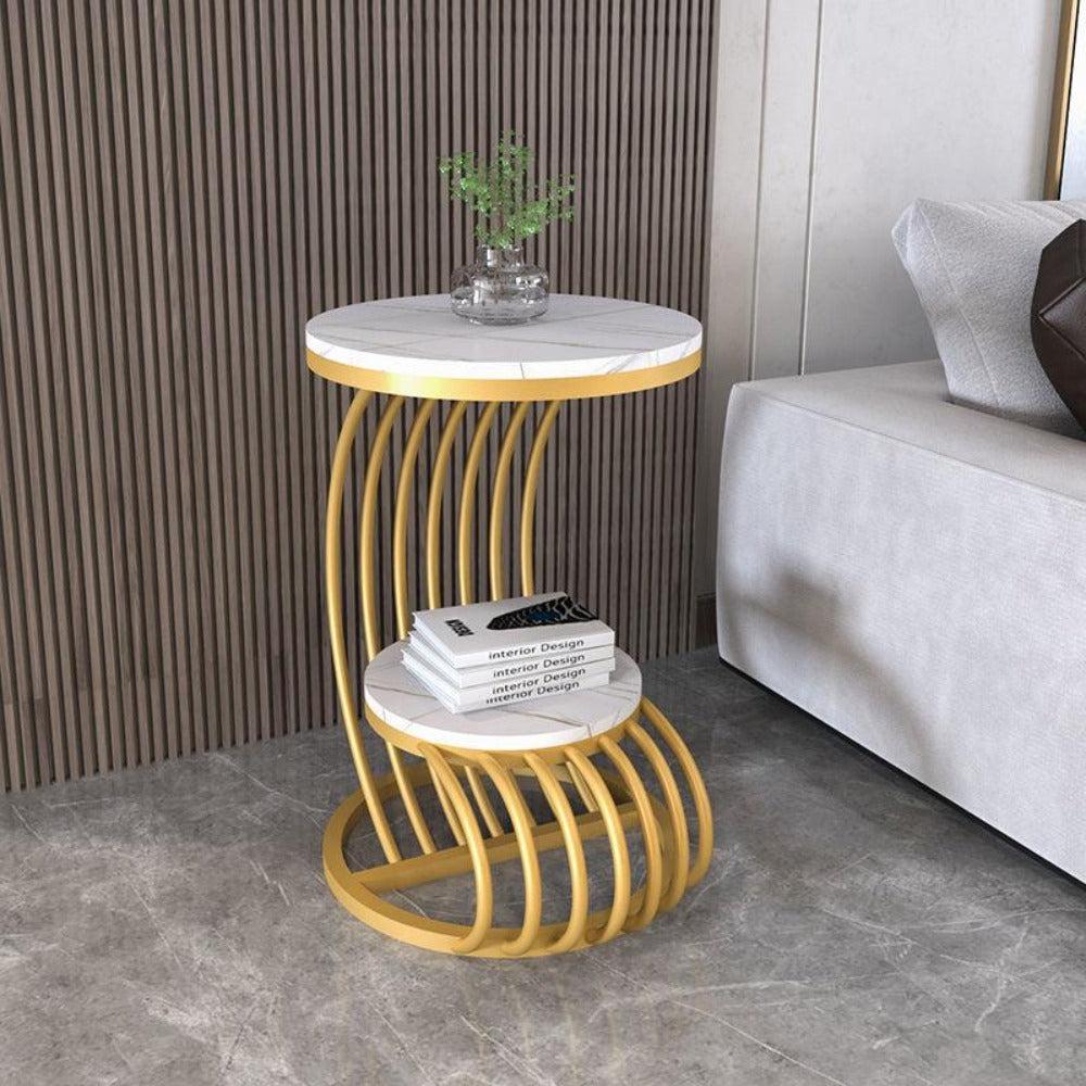 Lixra Gorgeous Marble Top Side Table