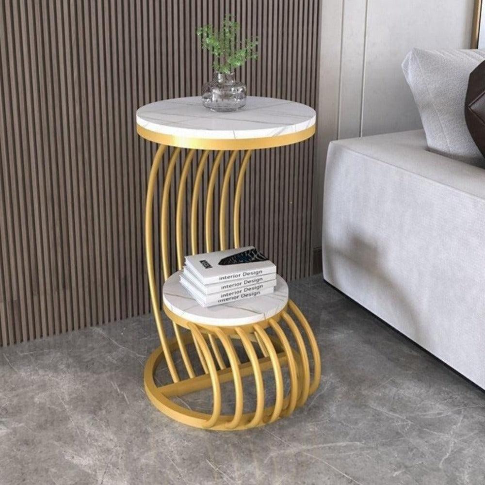 Lixra Gorgeous Marble Top Side Table