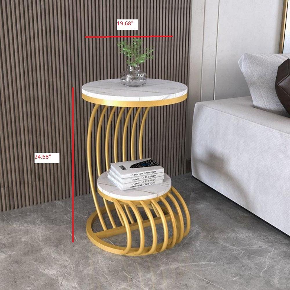 Lixra Gorgeous Marble Top Side Table