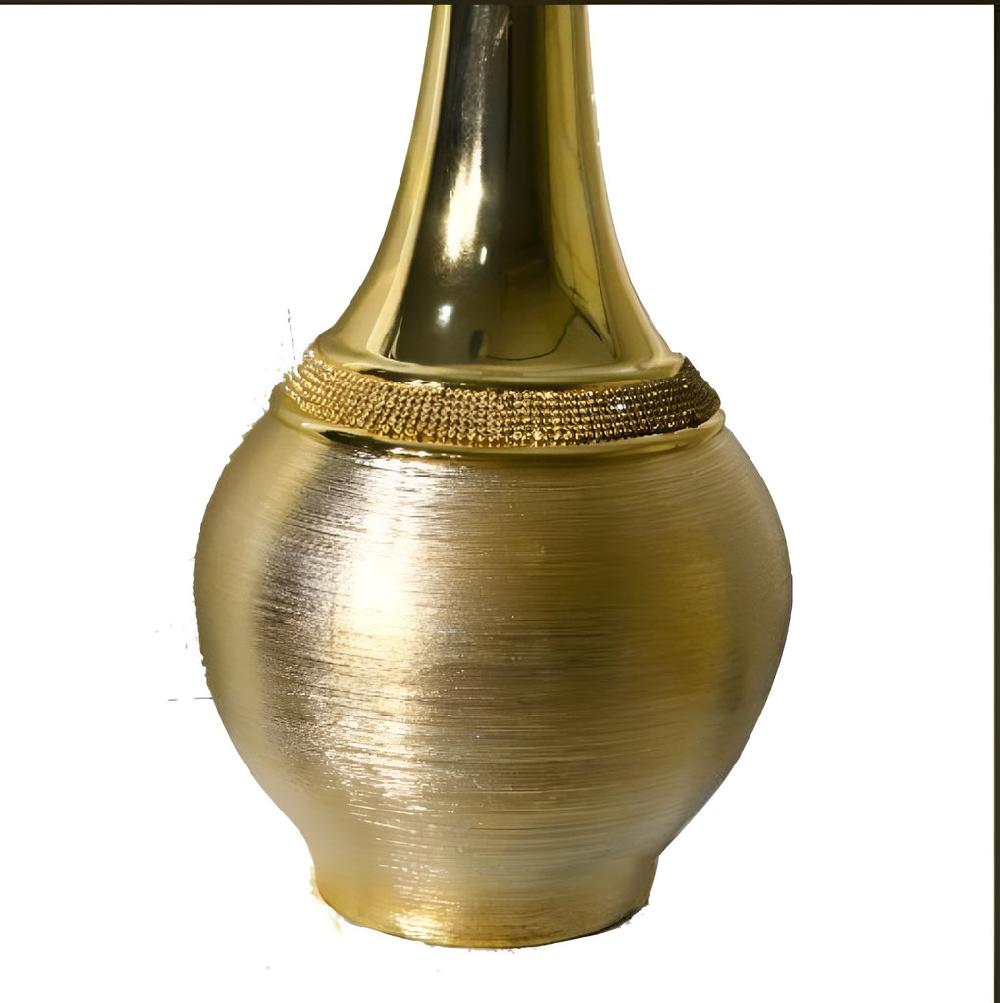 Lixra Gracious Golden Finish Flower Vase