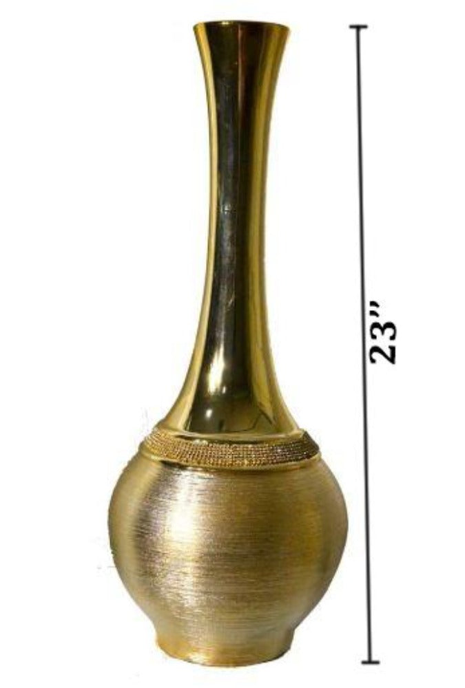 Lixra Gracious Golden Finish Flower Vase