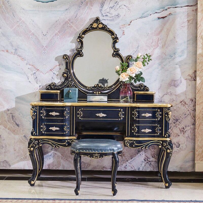 Lixra Hand Crafted European Wooden Dressing Table