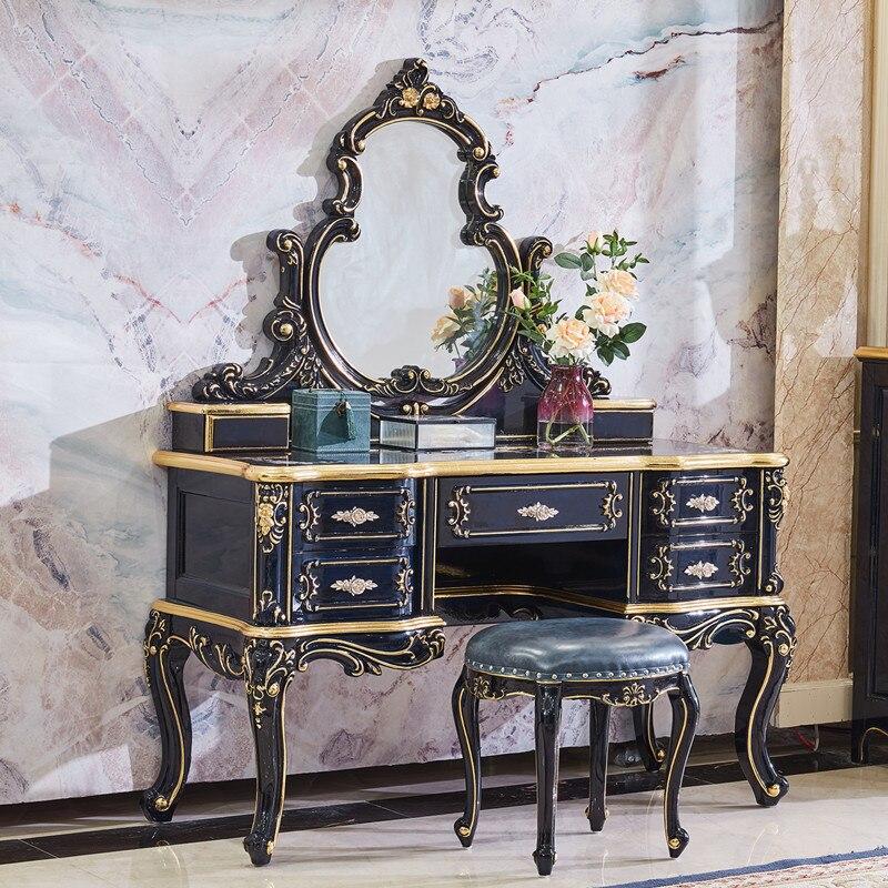 Lixra Hand Crafted European Wooden Dressing Table