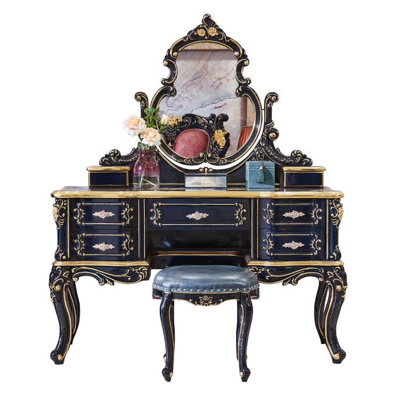 lixra Hand Crafted European Wooden Dressing Table