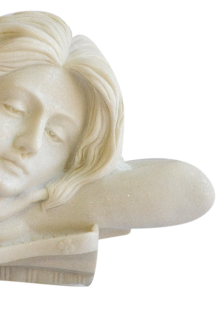 Lixra Hand-crafted White Sandstone Sculpture