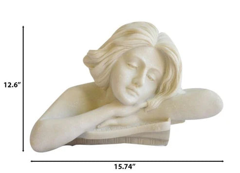 Lixra Hand-crafted White Sandstone Sculpture