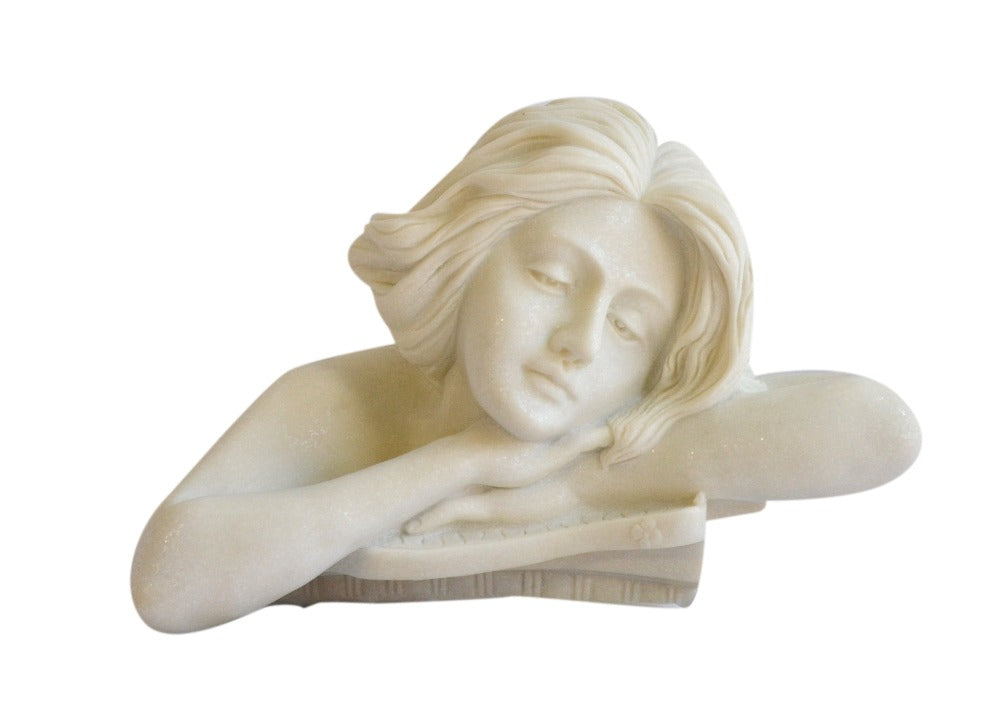 lixra Hand-crafted White Sandstone Sculpture