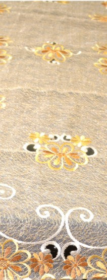 Lixra Handcrafted Floral Embroidered Table Runner