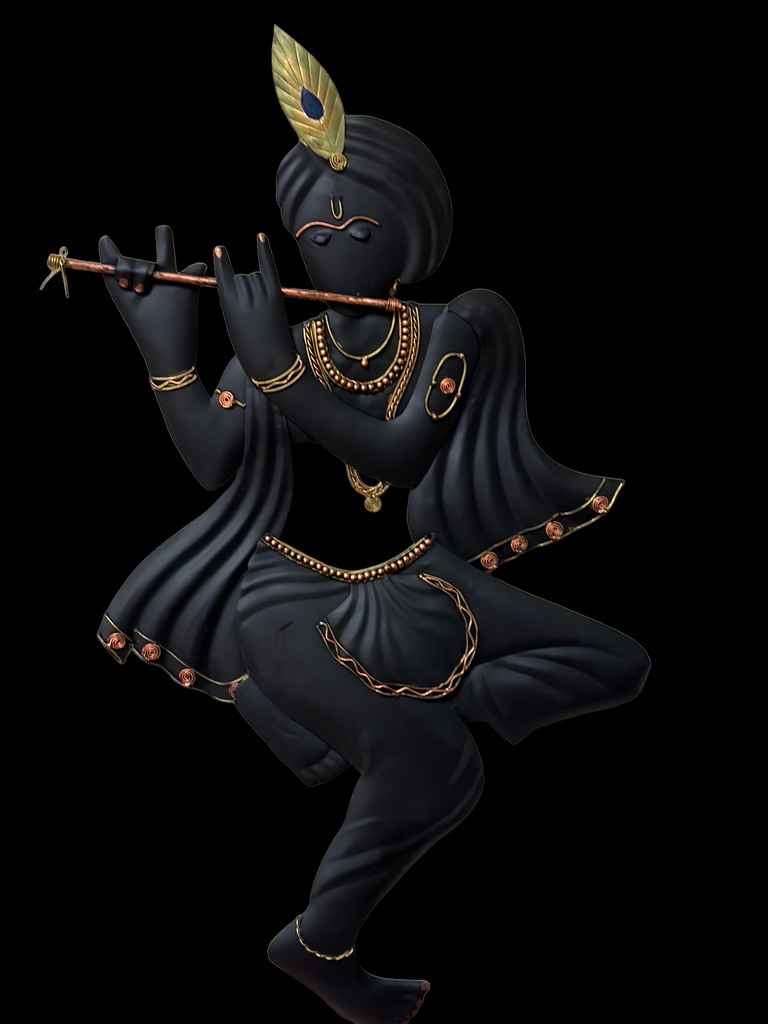 Lixra Handcrafted Flute Playing Wall Hanging