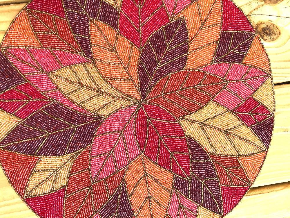 Lixra Handmade Beaded Sequined Placemat