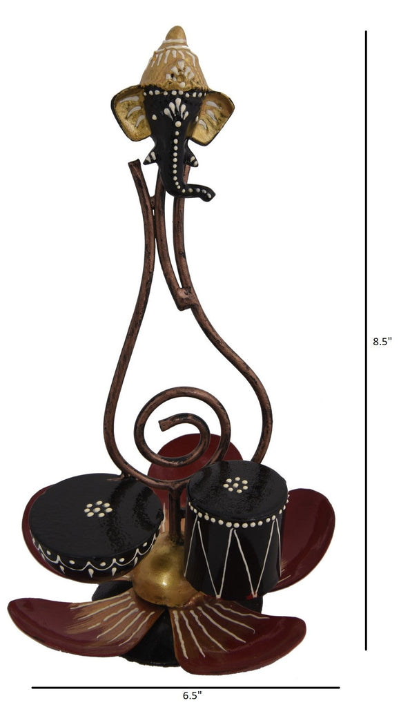 Lixra Handmade Metallic Lotus Shaped Showpiece