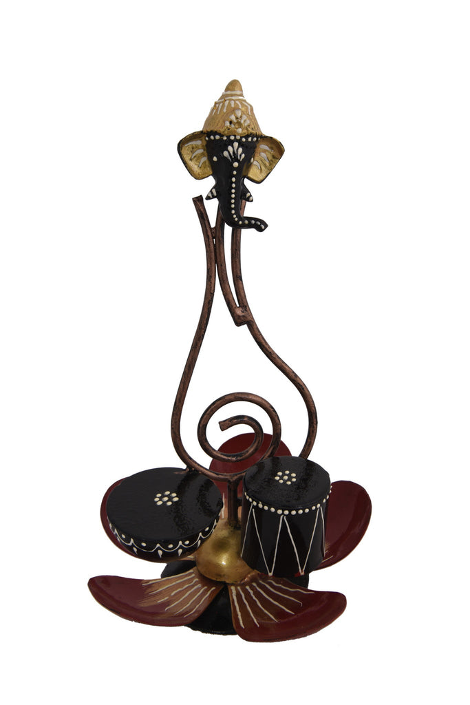 lixra Handmade Metallic Lotus Shaped Showpiece