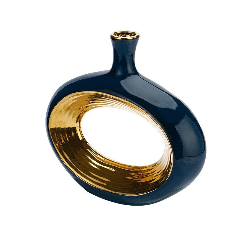 Lixra Hollow Art Ceramic Flower Vase