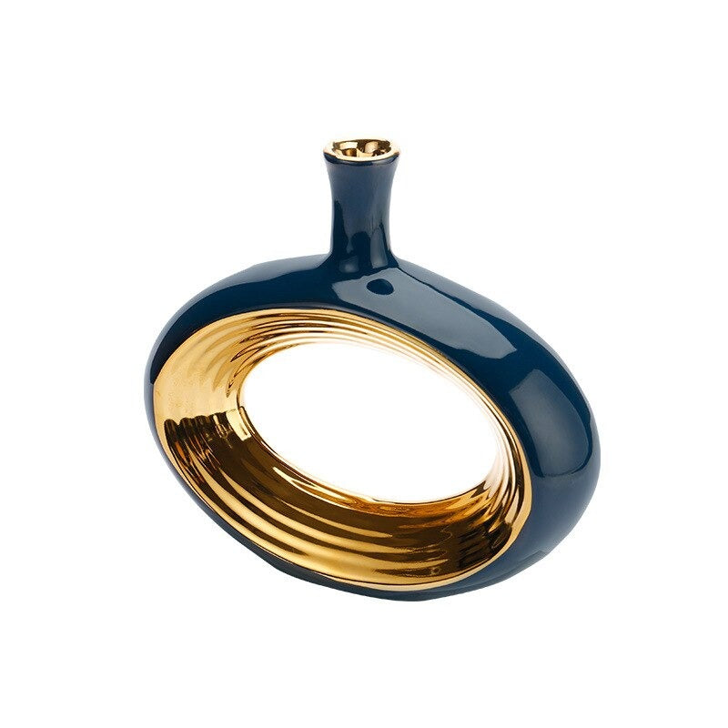 lixra Hollow Art Ceramic Flower Vase