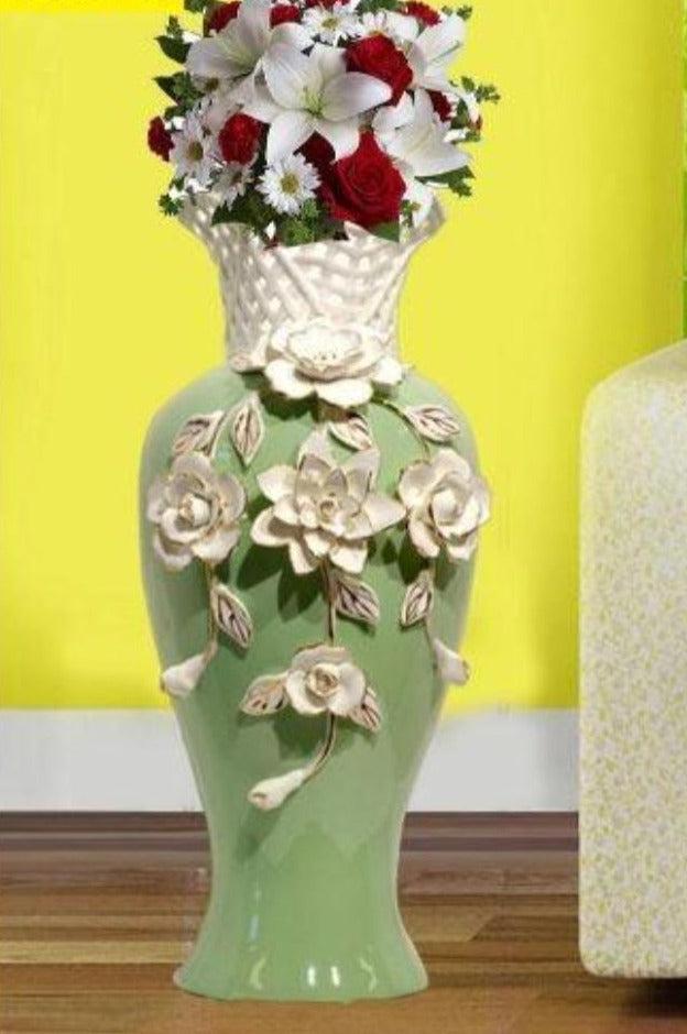 Lixra Impressive Ceramic Finish Flower Vase