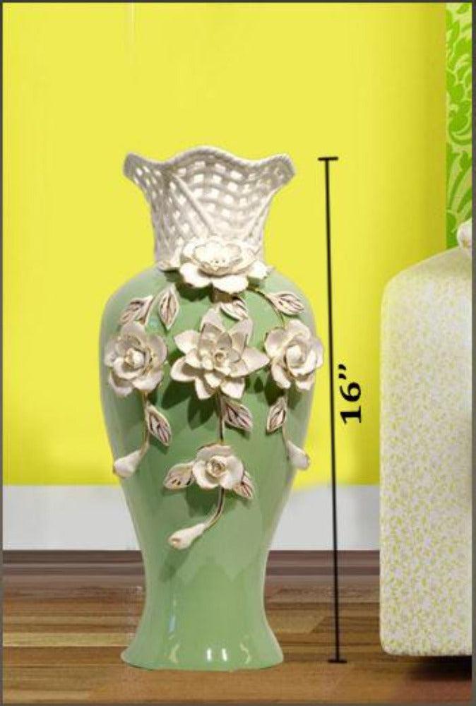 Lixra Impressive Ceramic Finish Flower Vase