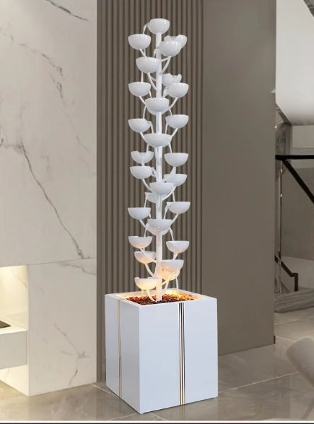 Lixra Indoor Retro Decoration Waterfall Fountain