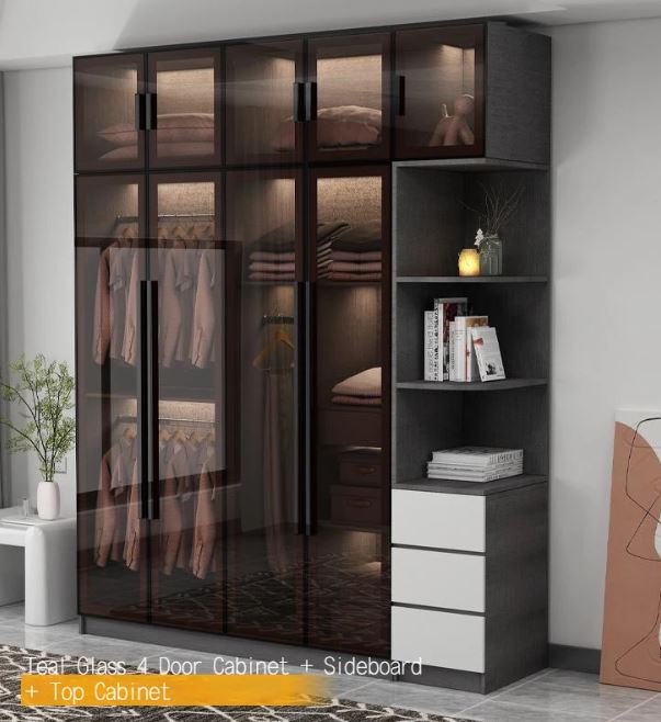 lixra Ingenious Luxury Glass Door Wardrobe