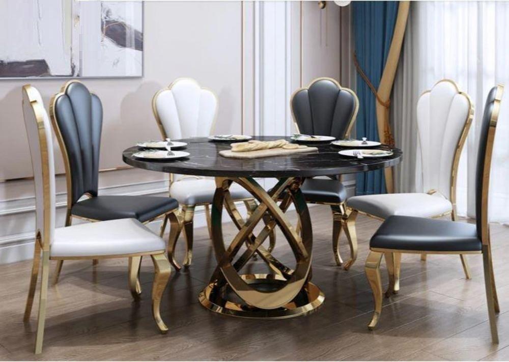 Lixra Innovative European Marble Dining Table-Set
