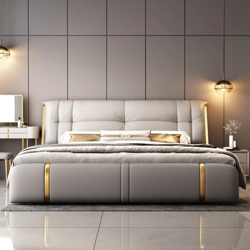 lixra Italian Luxurious Leather Bed