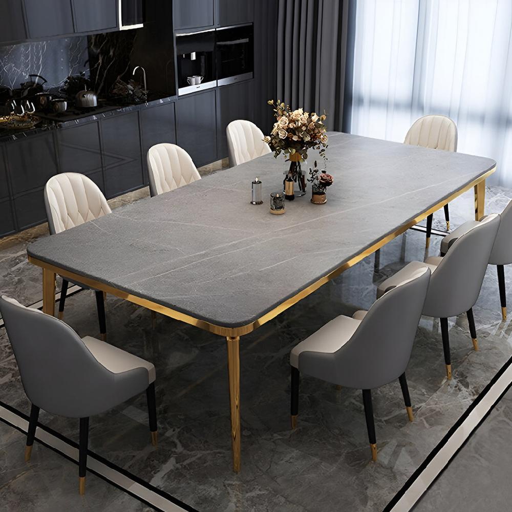 Lixra Italian Marble Dining Table Set