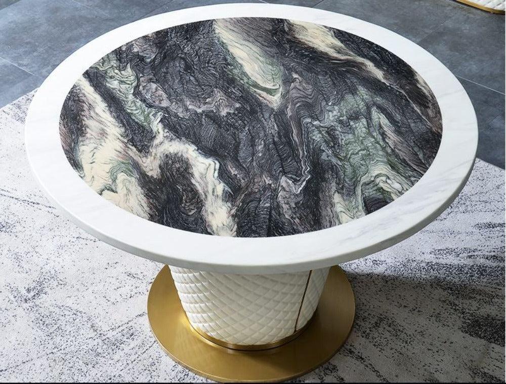Lixra Italian Style Marble Dining Table-Set