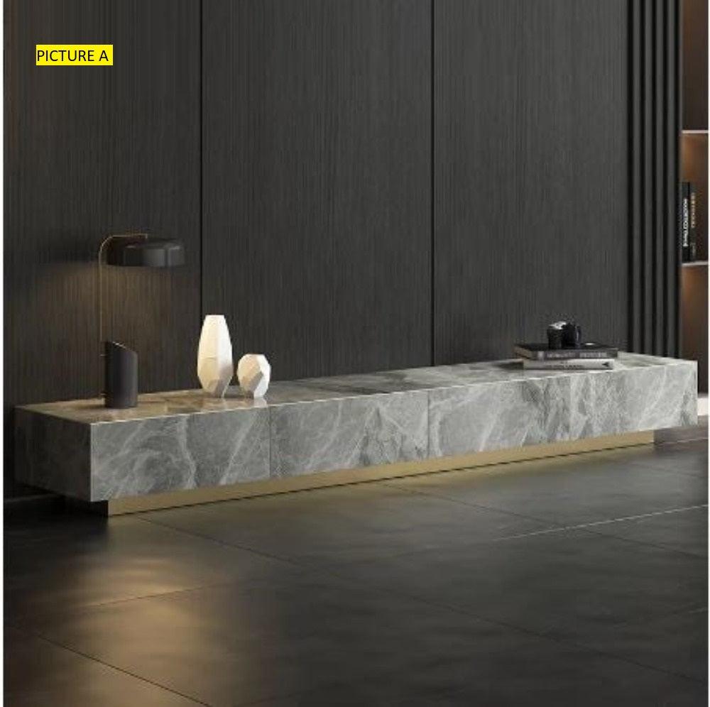 Lixra Italian Style Marble Modern TV Stand